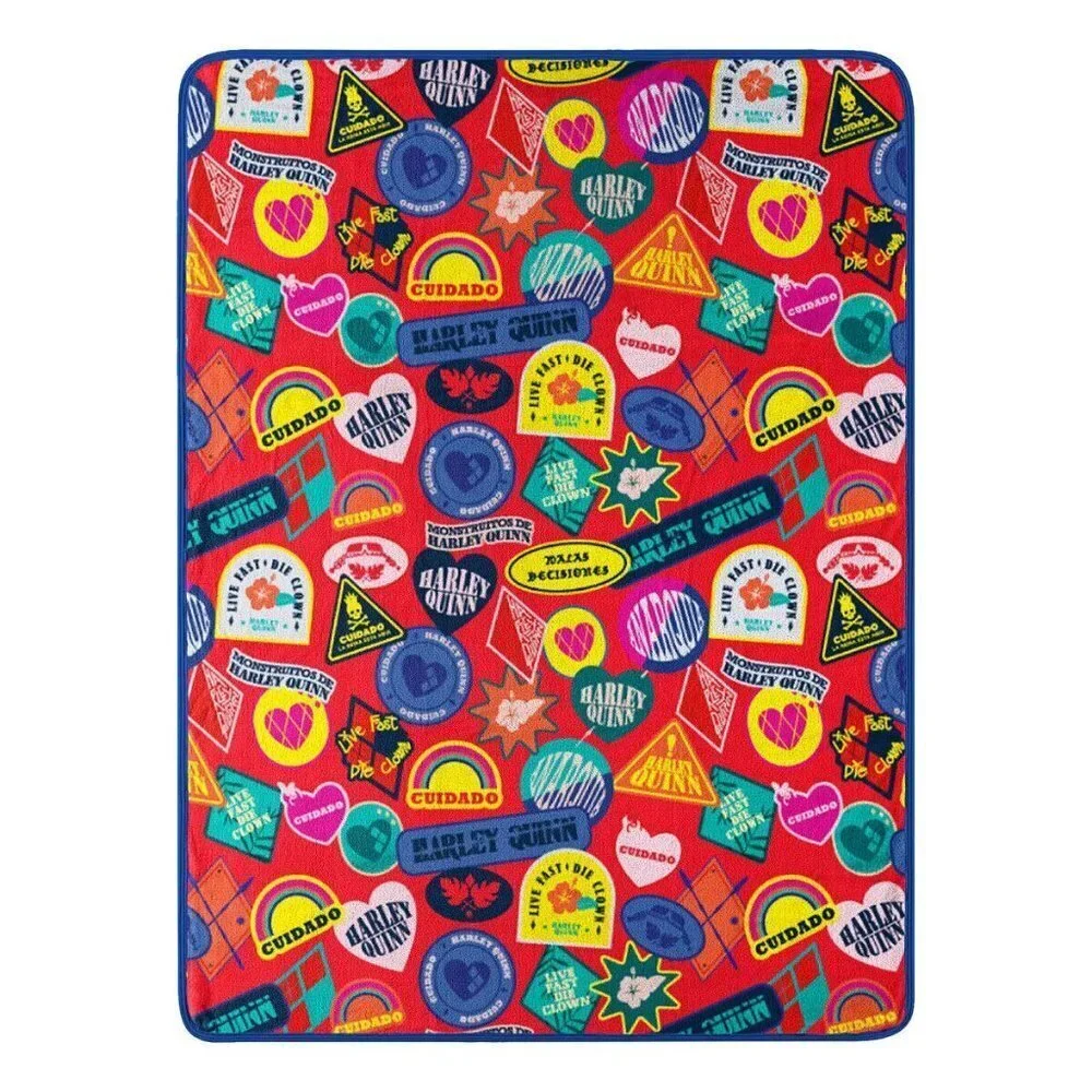 DC Comics Harley Quinn The Suicide Squad Super Plush Throw Blanket 46in x 60in